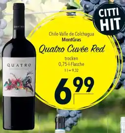 CITTI Markt MontGras Quatro Cuvée Red Angebot