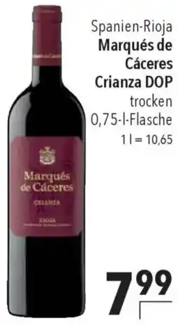 CITTI Markt Marqués de Cáceres Crianza DOP Angebot