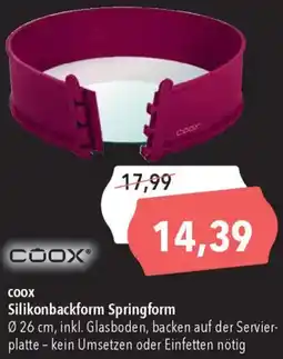 CITTI Markt COOX Silikonbackform Springform Angebot