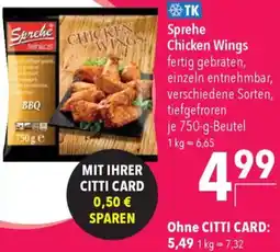 CITTI Markt Sprehe Chicken Wings Angebot