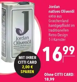 CITTI Markt Jordan natives Olivenöl Angebot