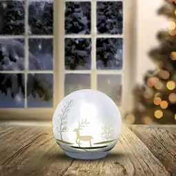 NKD LED-Glaskugel im winterlichen Design Angebot