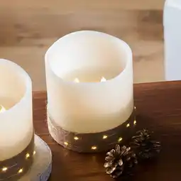 NKD LED-Echtwachskerze mit Flacker- und Timer-Funktion, Ø ca. 15 cm Angebot