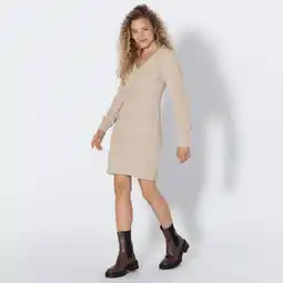 NKD Damen-Chenille-Strickkleid mit Zopfstickmuster Angebot