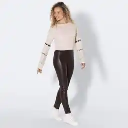 NKD Damen-PU-Leggings mit Ziernaht Angebot
