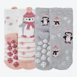 NKD Baby-Mädchen-ABS-Socken mit Winter-Motiv, 2er-Pack Angebot