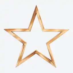 NKD Deko-Stern in geflammtem Design Angebot