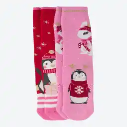 NKD Kinder-ABS-Socken mit Weihnachts-Motiv, 2er-Pack Angebot
