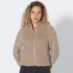 NKD Damen-Teddy-Fleece-Jacke mit Stehkragen Angebot