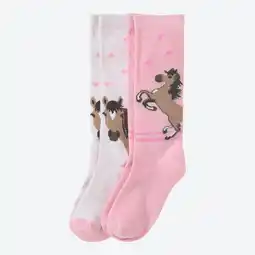 NKD Kinder-Kniestrümpfe mit Glitzerakzenten, 2er-Pack Angebot