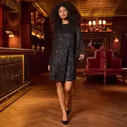 NKD Damen-Paillettenkleid mit Satin-Schleife Angebot