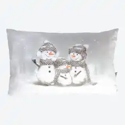 NKD Dekokissen mit Schneemann-Motiv, ca. 30x50cm Angebot