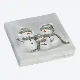 NKD Servietten mit Schneemann-Motiv, 20er-Pack Angebot