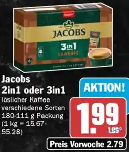 AEZ Jacobs 2in1 oder 3in1 löslicher Kaffee Angebot
