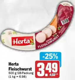 AEZ Herta Fleischwurst Angebot