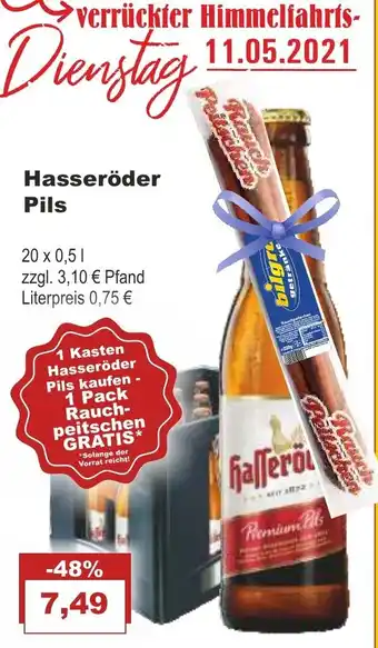 Bilgro Hasseröder Pils 20x0,5L Angebot