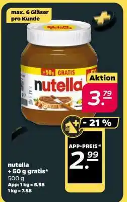NETTO nutella + 50 g gratis Angebot