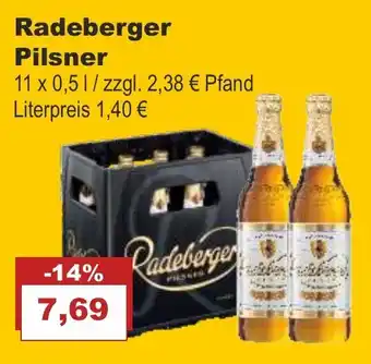 Bilgro Radeberger Pilsner 11x0,5L Angebot