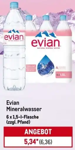 METRO Evian Mineralwasser Angebot