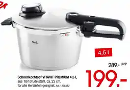 Zurbrüggen Fissler Schnellkochtopf VITAVIT PREMIUM 4,5 l Angebot