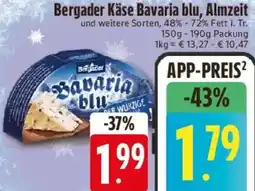 Edeka Bergader Käse Bavaria blu, Almzeit Angebot