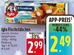 E-Center iglo Fischstäbchen Angebot