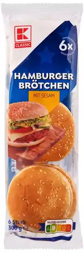 Kaufland K-Classic Hamburger-Brötchen Sesam Angebot