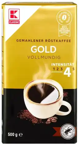 Kaufland K-Classic Röstkaffee Gold Angebot
