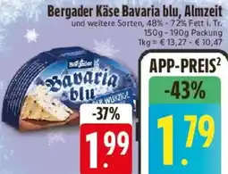 E-Center Bergader Käse Bavaria blu, Almzeit Angebot