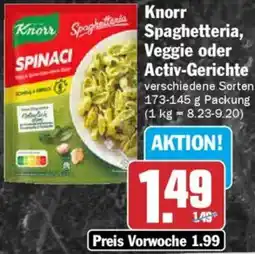 AEZ Knorr Spaghetteria, Veggie oder Activ-Gerichte Angebot