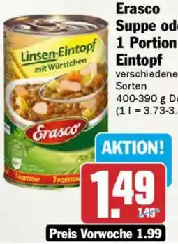 AEZ Erasco Suppe oder 1 Portion Eintopf Angebot