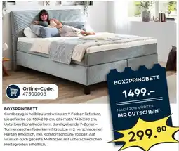 Möbel Buss Boxspringbett Angebot