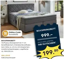 Möbel Buss Boxspringbett Angebot