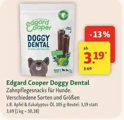 Fressnapf Edgard cooper doggy dental zahnpflegesnacks für hunde Angebot