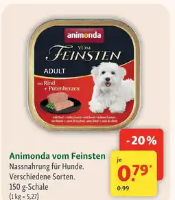 Fressnapf Animonda vom feinsten nassnahrung für hunde Angebot