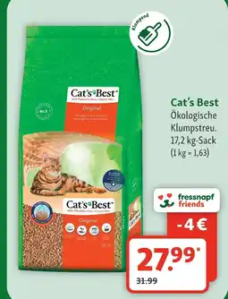 Fressnapf Cat's best ökologische klumpstreu Angebot