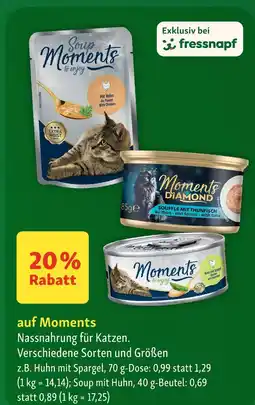 Fressnapf Moments huhn mit spargel Angebot