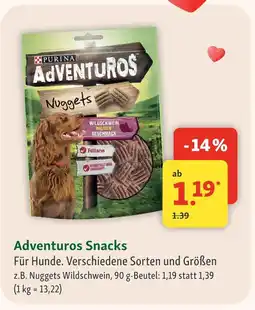 Fressnapf Purina adventuros nuggets wildschwein Angebot