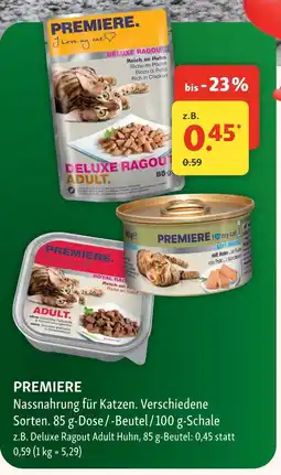 Fressnapf Premiere nassnahrung für katzen Angebot