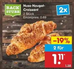 Netto Marken-Discount Backstube nuss-nougat-croissant Angebot