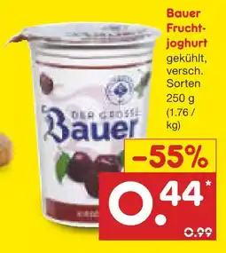 Netto Marken-Discount Bauer fruchtjoghurt Angebot
