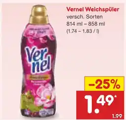 Netto Marken-Discount Vernel weichspüler Angebot
