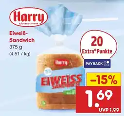 Netto Marken-Discount Harry eiweiß-sandwich Angebot