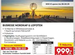 Netto Marken-Discount Netto reisen busreise nordkap & lofoten Angebot