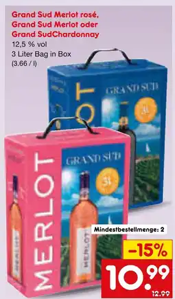 Netto Marken-Discount Grand sud merlot rosé Angebot