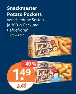 V Markt Snackmaster potato pockets Angebot