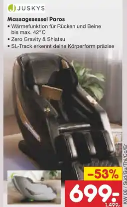 Netto Marken-Discount Juskys massagesessel paros Angebot