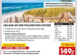 Netto Marken-Discount Netto reisen urlaub an der polnischen ostsee Angebot