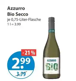 V Markt Azzurro bio secco Angebot