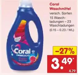 Netto Marken-Discount Coral waschmittel Angebot